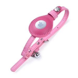 ✨🐱 Silver‑Powered Microfiber Vegan Leather AirTag Cat Collar