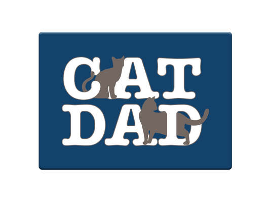 Rectangle Magnet - Cat Dad