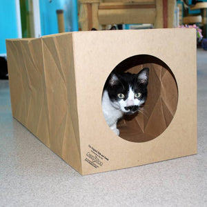 Hide & Sneak Paper Cat Play Tunnel