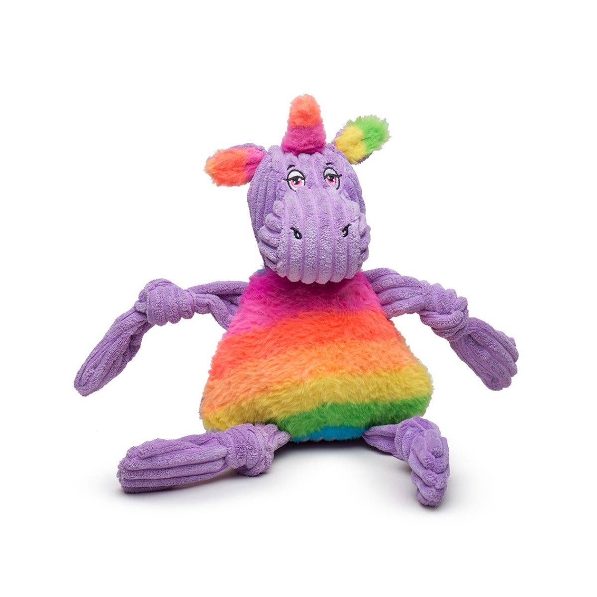 🌈🦄Rainbow Pride Unicorn Knottie® Plush Dog Toy