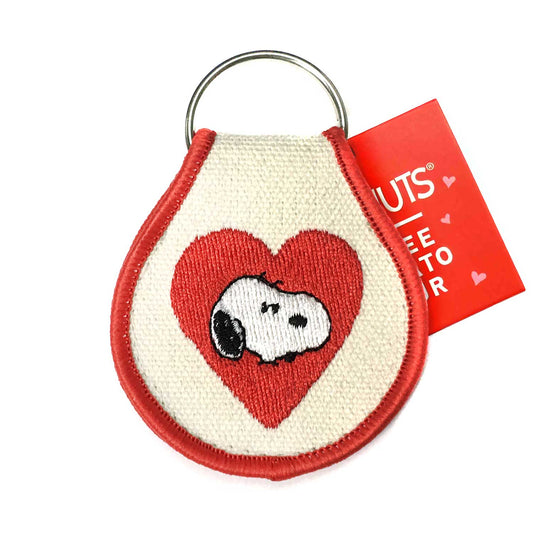 Peanuts® Valentine- Snoopy Heart Patch Keychain