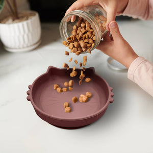 P.T. Supply Co. Cat Shaped Silicone Pet Bowl