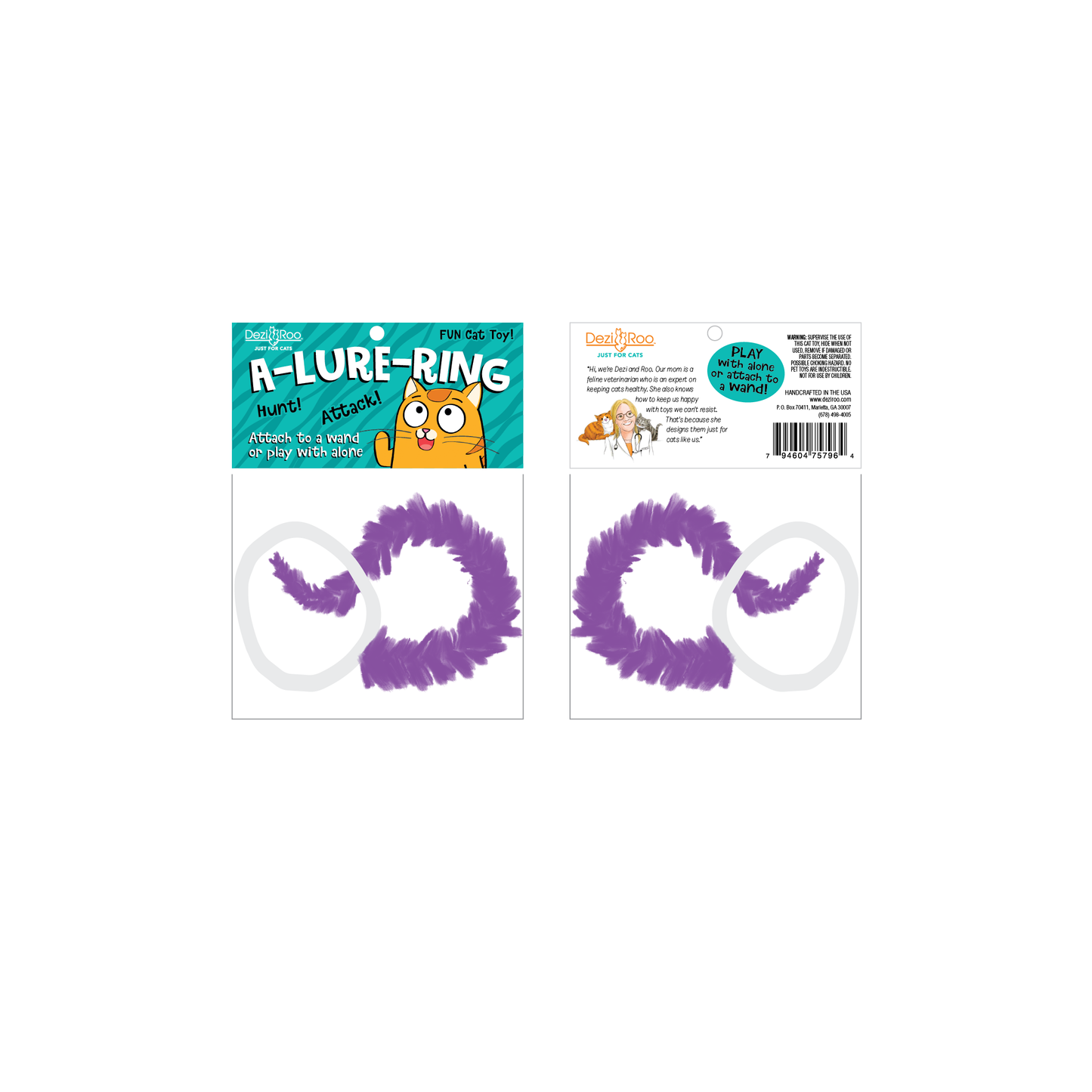 A-Lure-Ring - with Tail Wand Attachment toy
