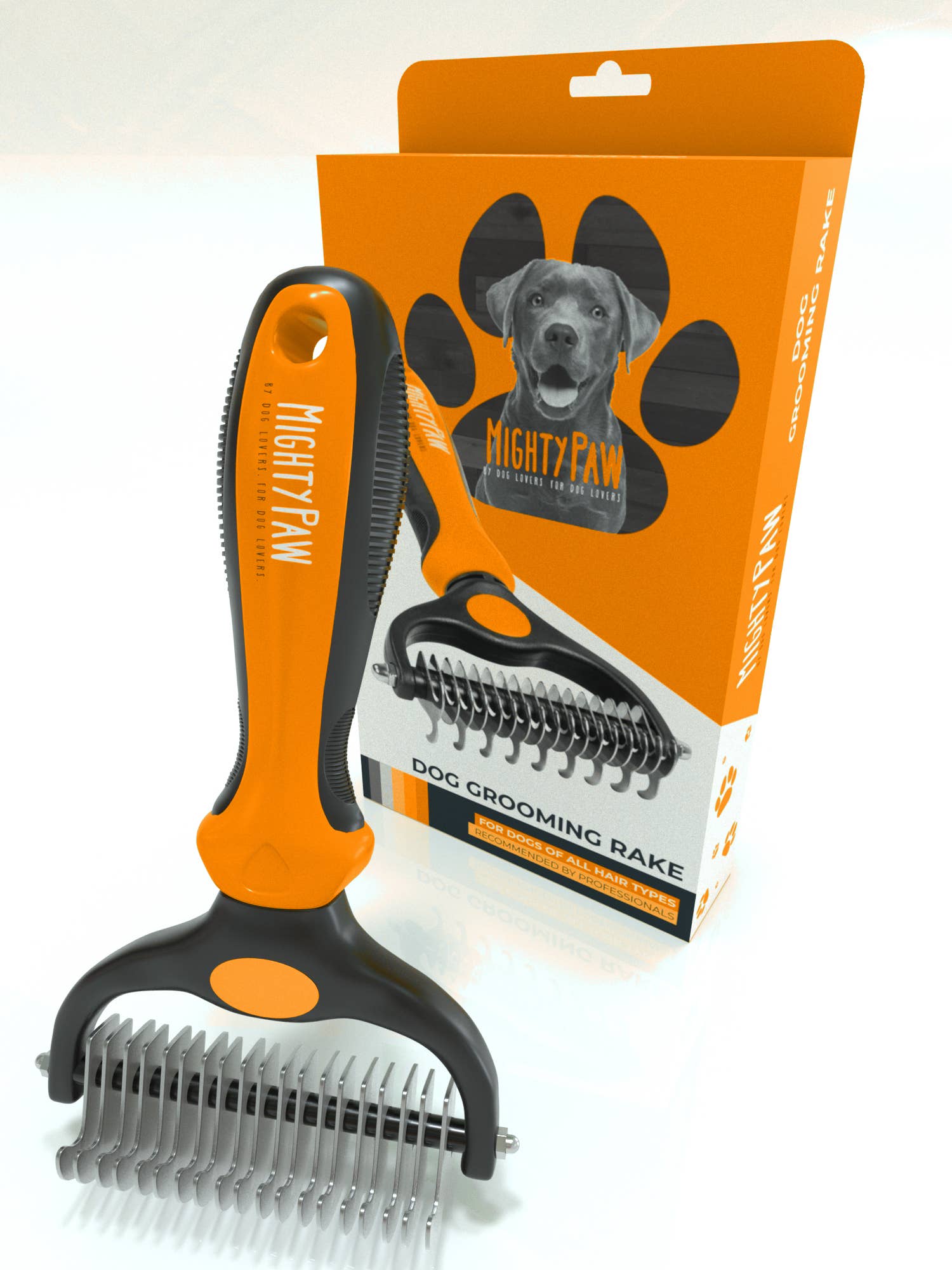 Deshed Rake 🐕 Dog Grooming Rake – 2-in-1 Deshedding & Dematting Tool for a Healthy ...