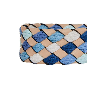 Braided Full Grain Leather Dog Collar