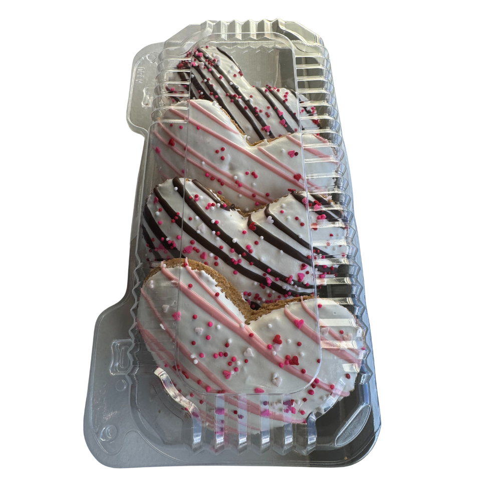 ❤️🍪 3" Jumbo Heart‑Shaped Gourmet Dog Cookie