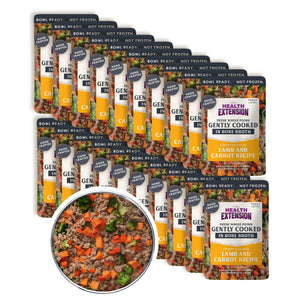 Gently Cooked Lamb & Carrot Recipe Pouches for Dogs