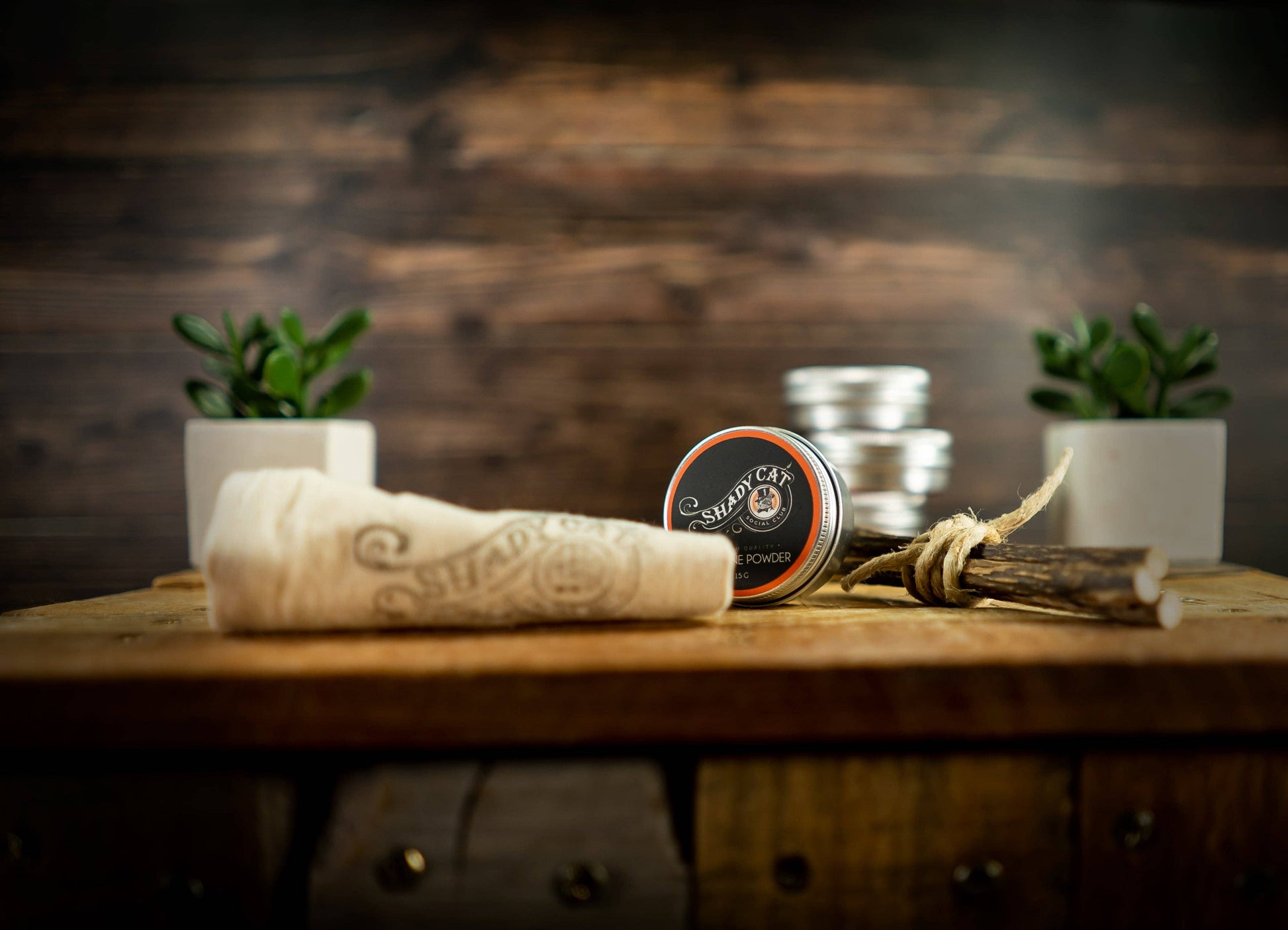 Small Organic Silver vine Powder Tin