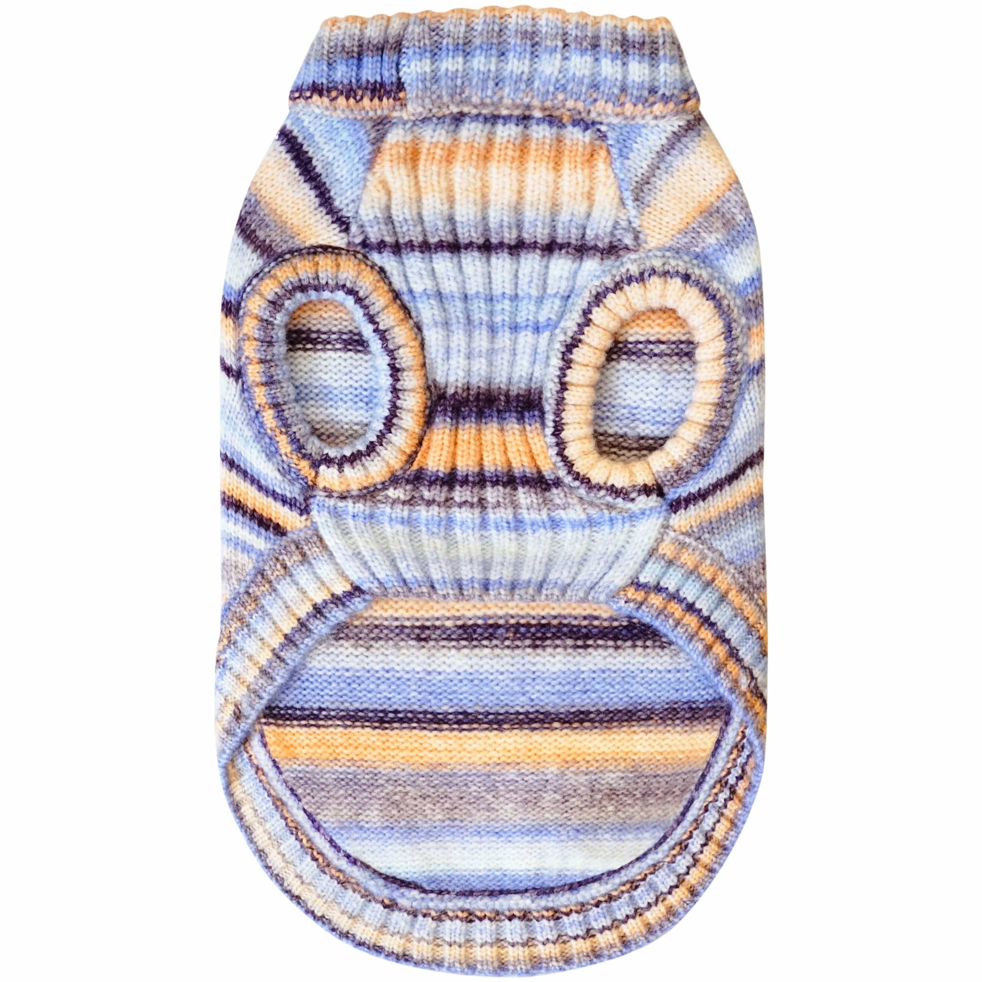 🌈🐾 Cozy Soft Gradient Yarn Crew Neck Sweater