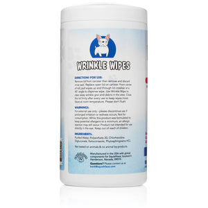 Squishface Wrinkle Wipes 5”x7” Dog Wipes with Chlorhexidine