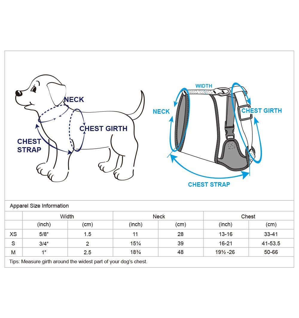 3 Colors, Petal Paws Floral Dog Harness Vest