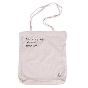 Tote Bag-Me and My Dog Talk Trash