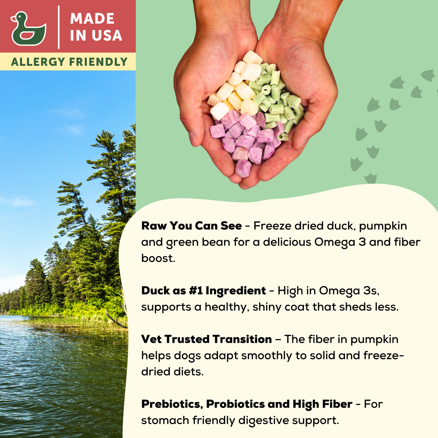 🦆🌱Allergy Friendly Duck Dog Food