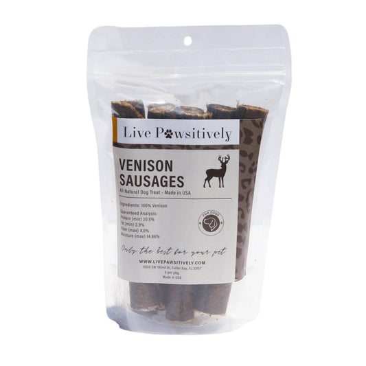 Venison Sausage Single Ingredient Dog Treat