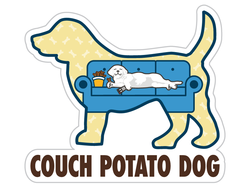 Couch Potato Sticker