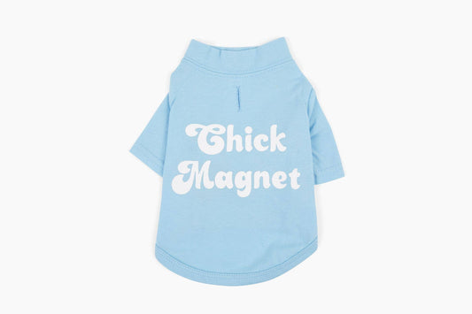 "Chick Magnet" 100% Cotton Dog Graphic Shirt