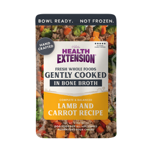 Gently Cooked Lamb & Carrot Recipe Pouches for Dogs