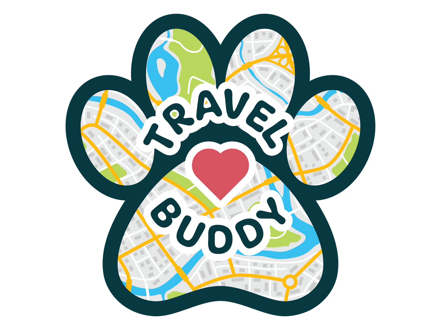 💕🚐3" Sticker - Travel Buddy