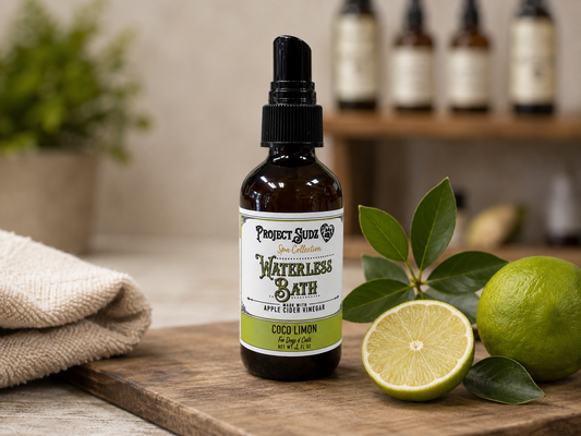 🥥🍋🐾Waterless Bath for Dogs – 2 oz Refillable Spray