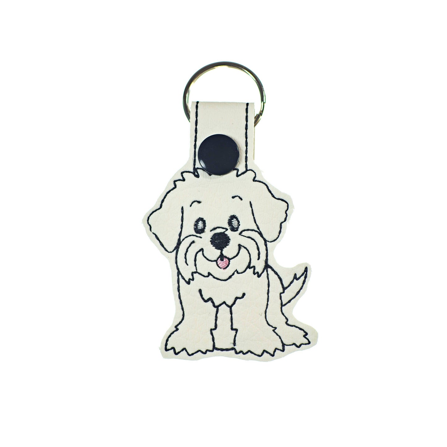 Maltese, Maltipoo, or Westie Key Fob