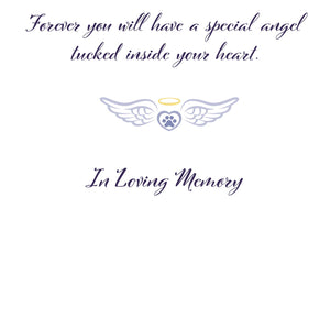 Cat Sympathy Card - Cat-We have heard that angels have wings