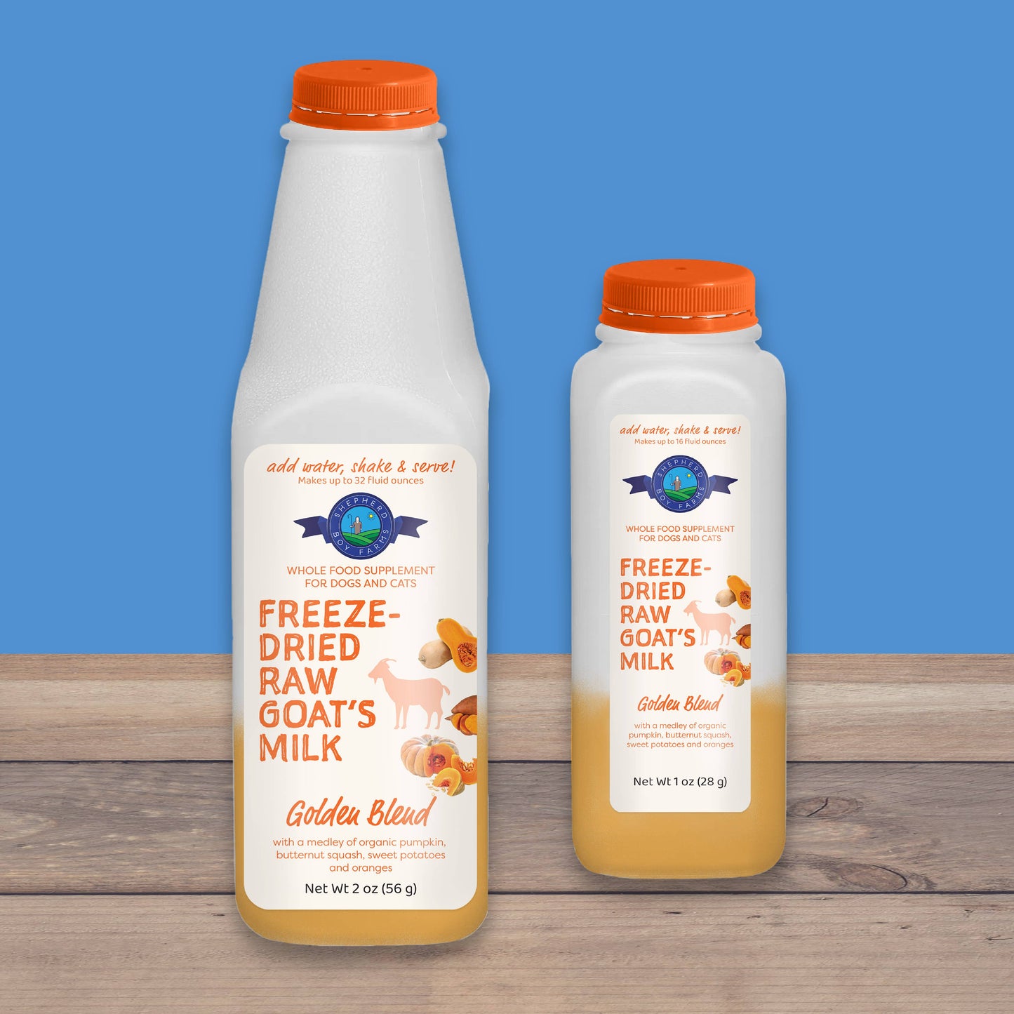 $12.99 Golden Blend Freeze-Dried Raw Goat Milk