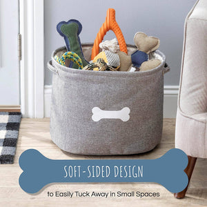 Capri Grey Pet Toy Storage