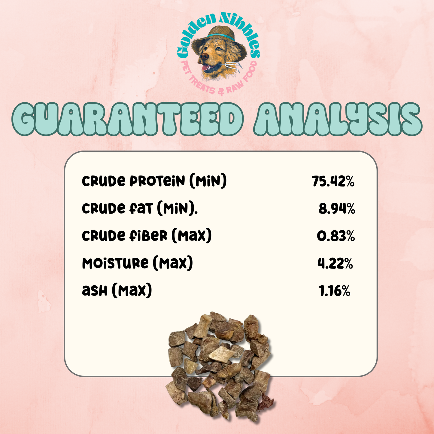 ❤️🐶🐱 Freeze-Dried Pork Heart Treats – Single-Ingredient Treat for Dogs & Cats