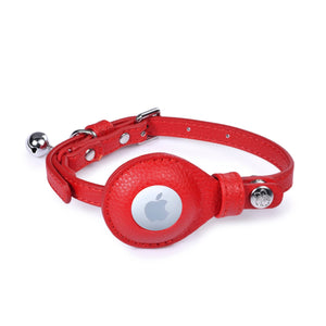 ✨🐱 Silver‑Powered Microfiber Vegan Leather AirTag Cat Collar