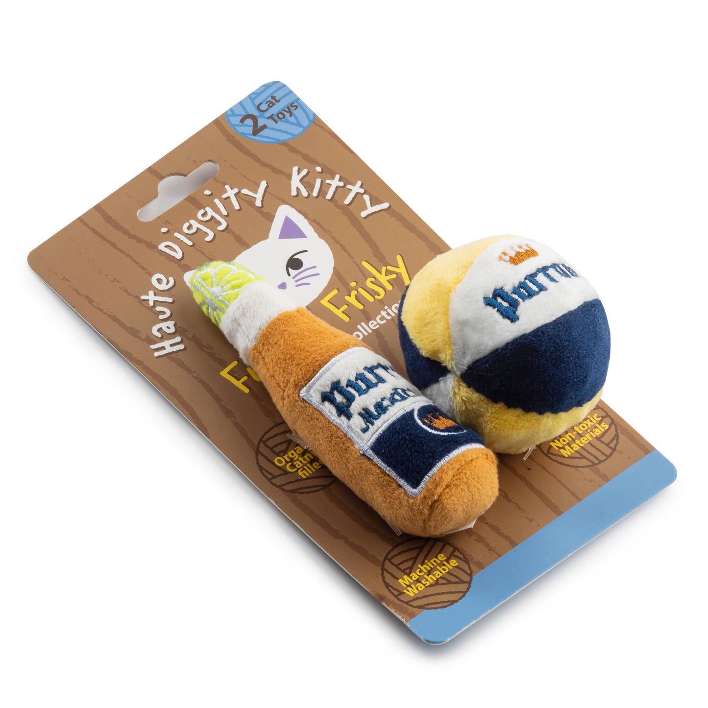 🍾🐱 Purrona (Bottle & Ball) Organic Catnip Toys