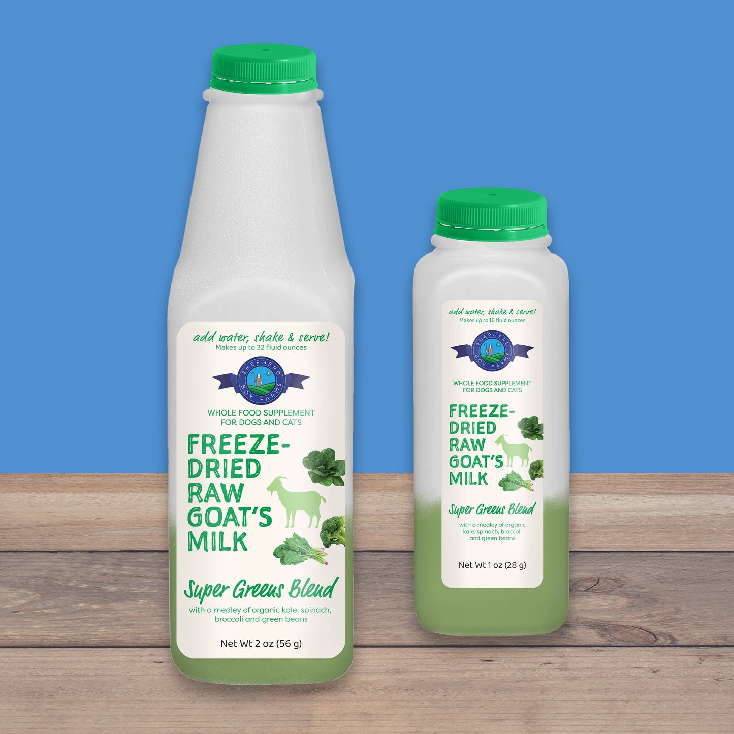 Super Greens Blend Freeze-Dried Raw Goat Milk Topper