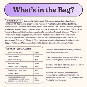 Vibrant Salmon Superfood Dog Food (Poultry-Free) 18lb