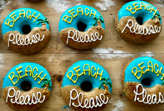 Beach PLEASE doggie donut dog treat
