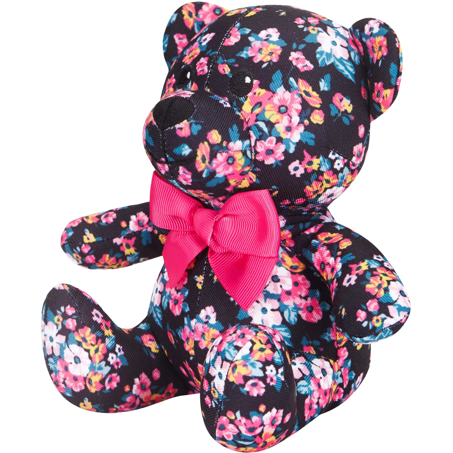 3 Colors, 6" Made Well Floral Print Bear Dog Toy