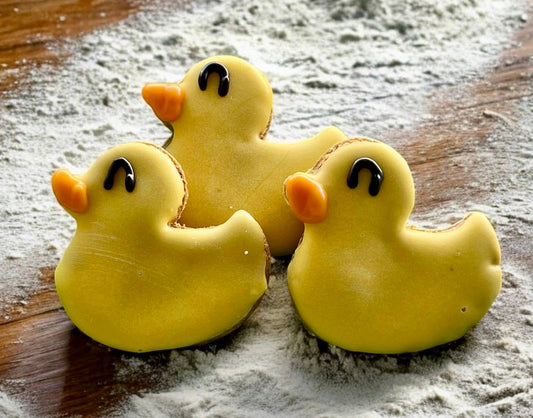 Mini rubber duckie dog treats