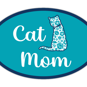 Oval Magnet - Cat Mom