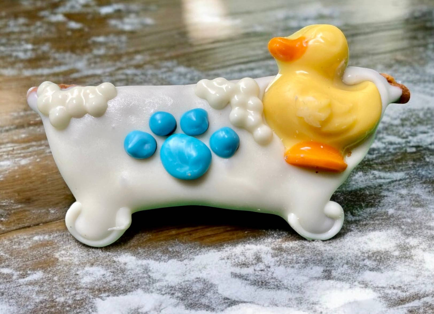 Bath tub SPAw day dog treat
