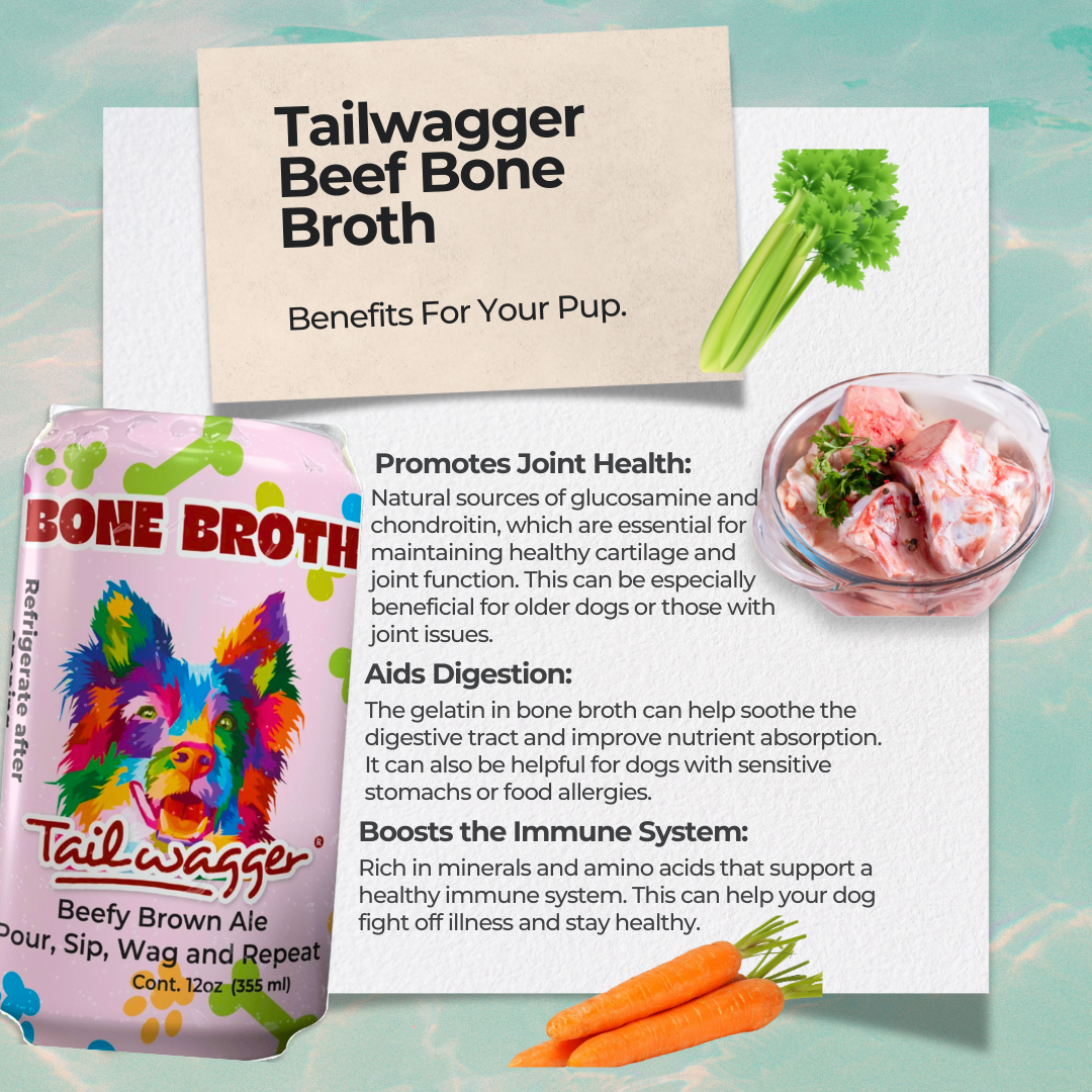 🧊🐾 Tailwagger Savory Beef Bone Broth