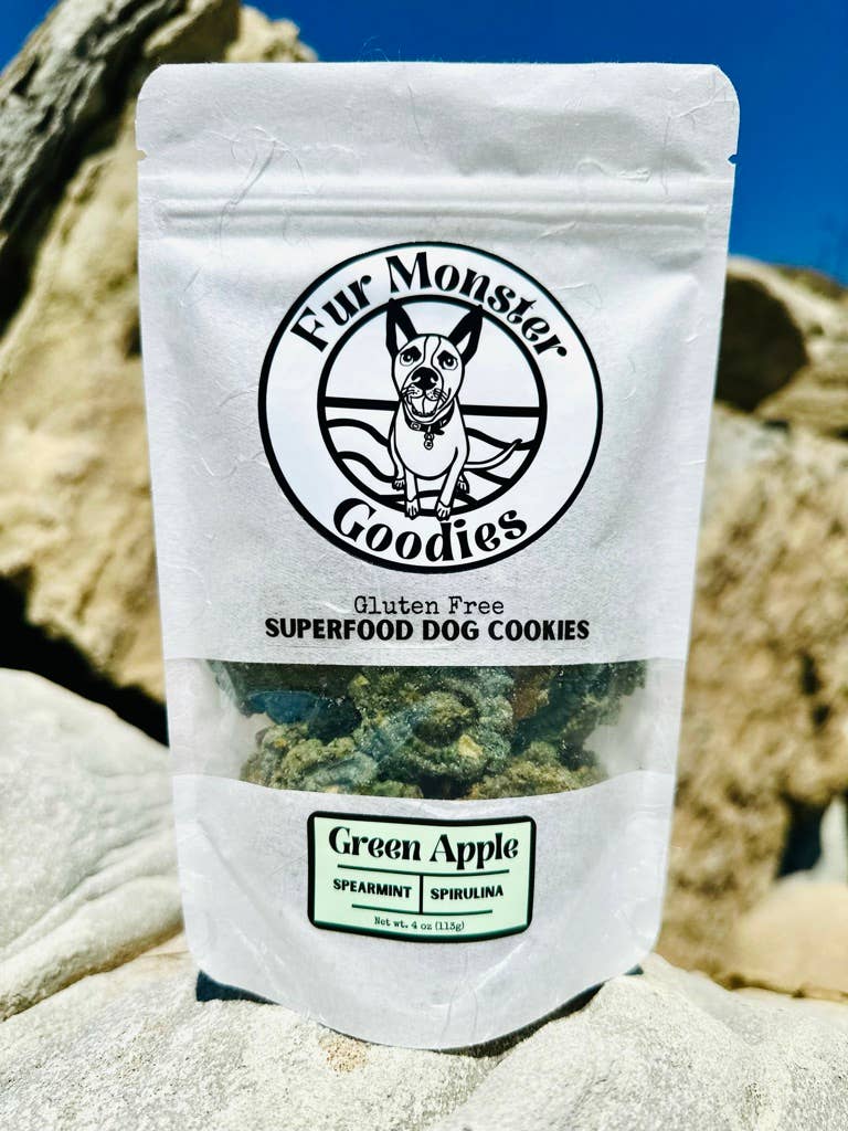 🍏🌿 Superfood Green Apple Dog Cookies – Fresh Breath & Wellness Treats for Dogs 🐶💚
