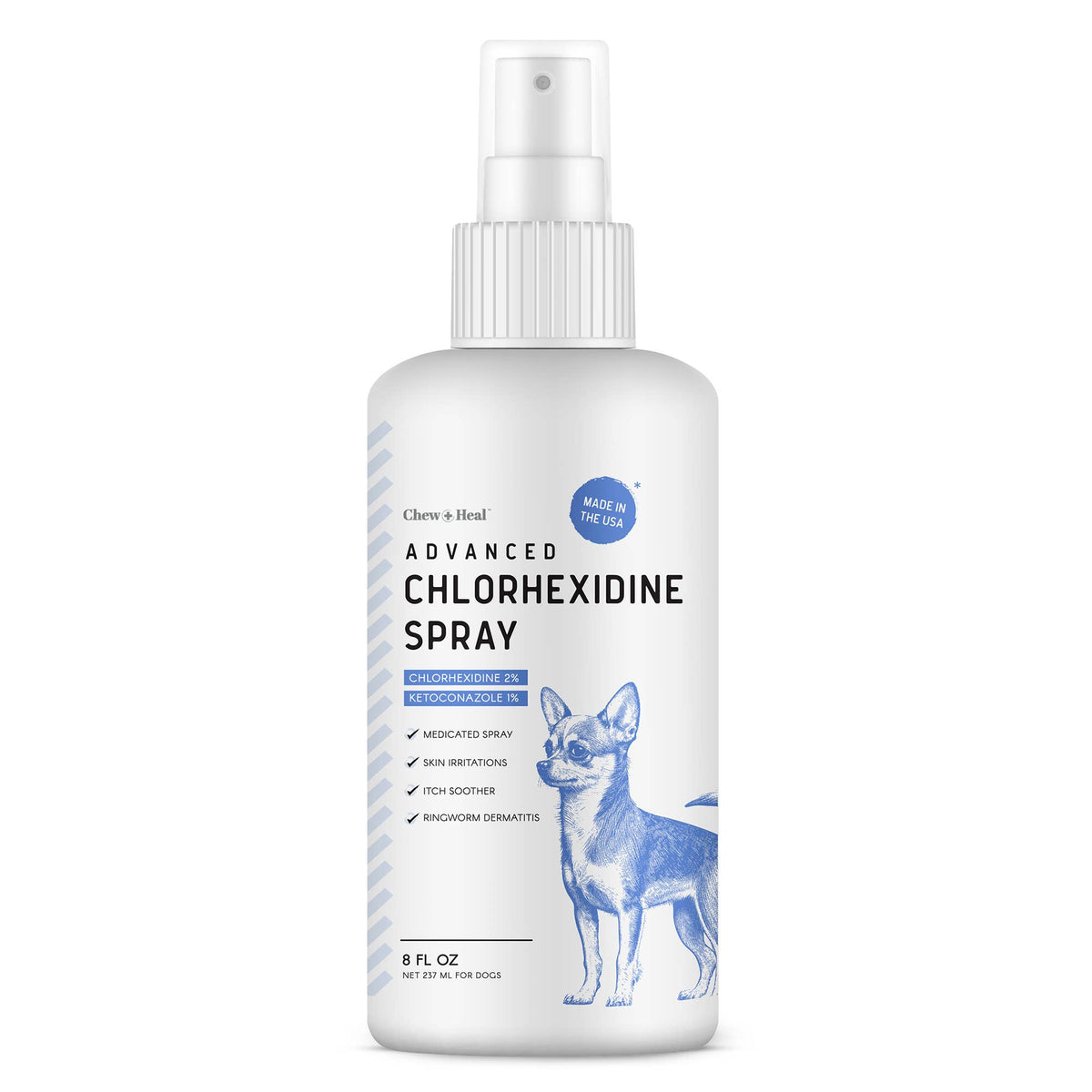 🐶🩹Chew + Heal Advanced Chlorhexidine Medicated Wound Care Spray for Dogs