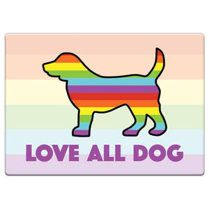 Rectangle Magnet - Love All Dog