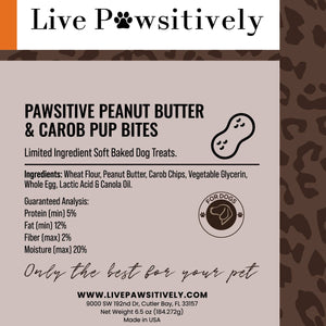 Pawsitive Peanut Butter & Carob Pup Bites