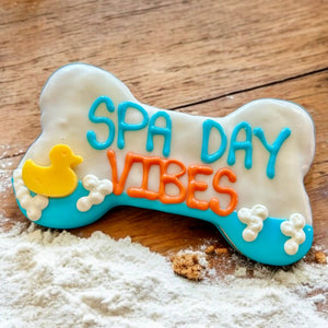 6 inch Spa Day Vibes Bone dog treat