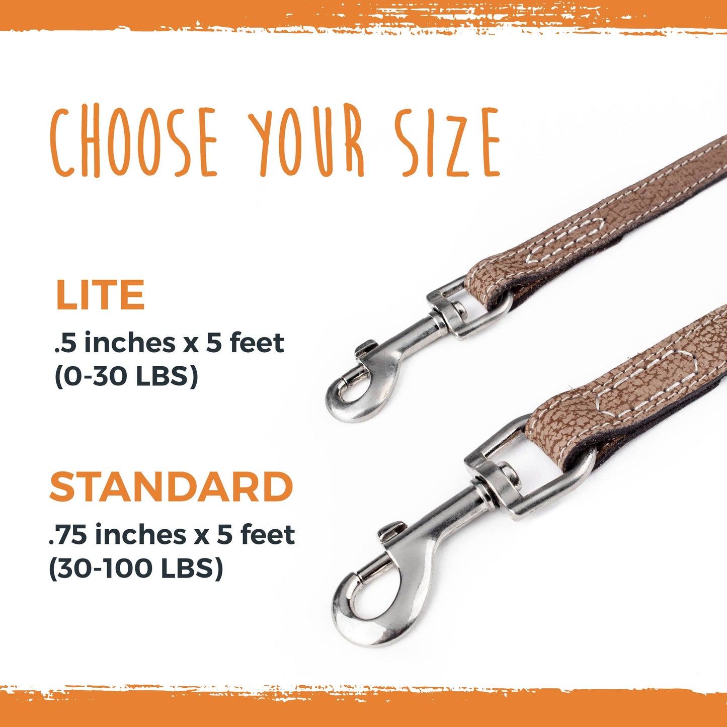 Mighty Paw Premium Leather Dog Leash – 5-Foot 🐶🤎