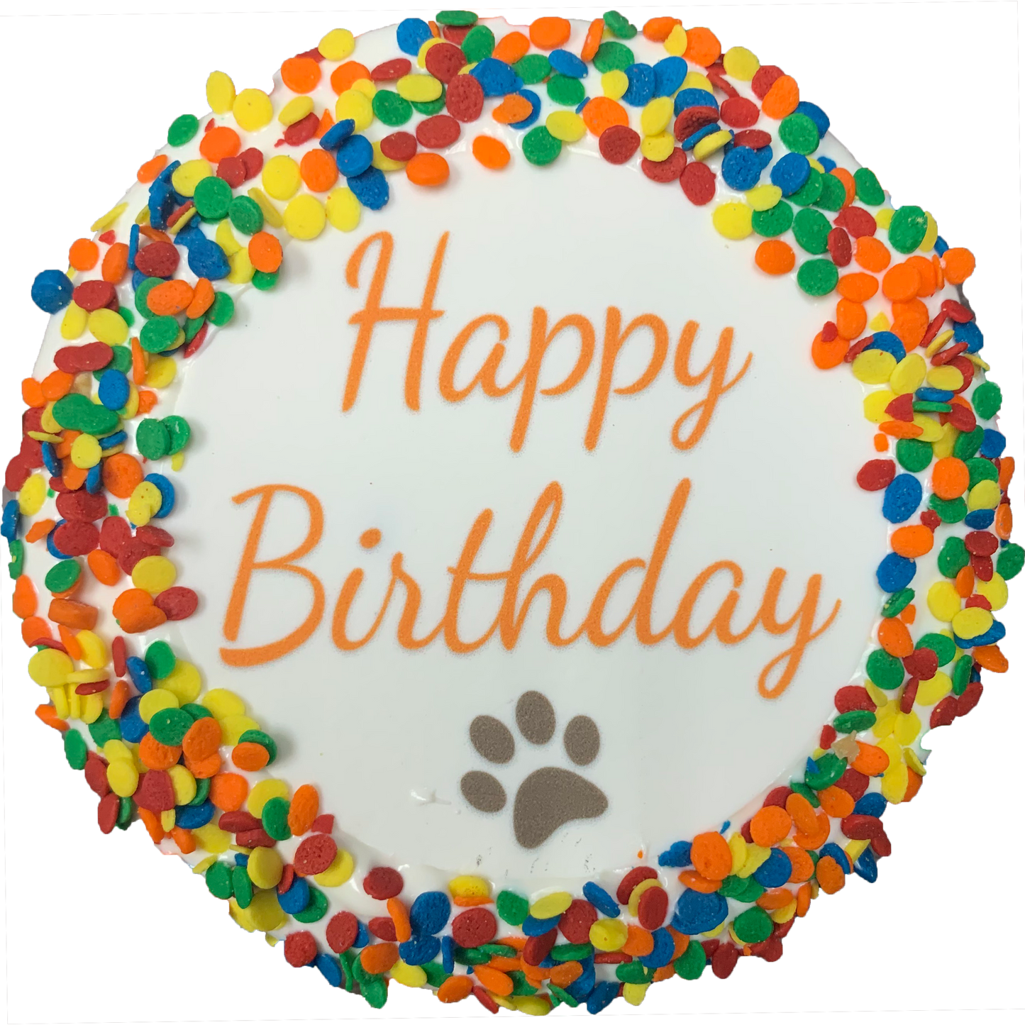 🎉🍰 Donut Shop – Happy Birthday Cake Dog Treat