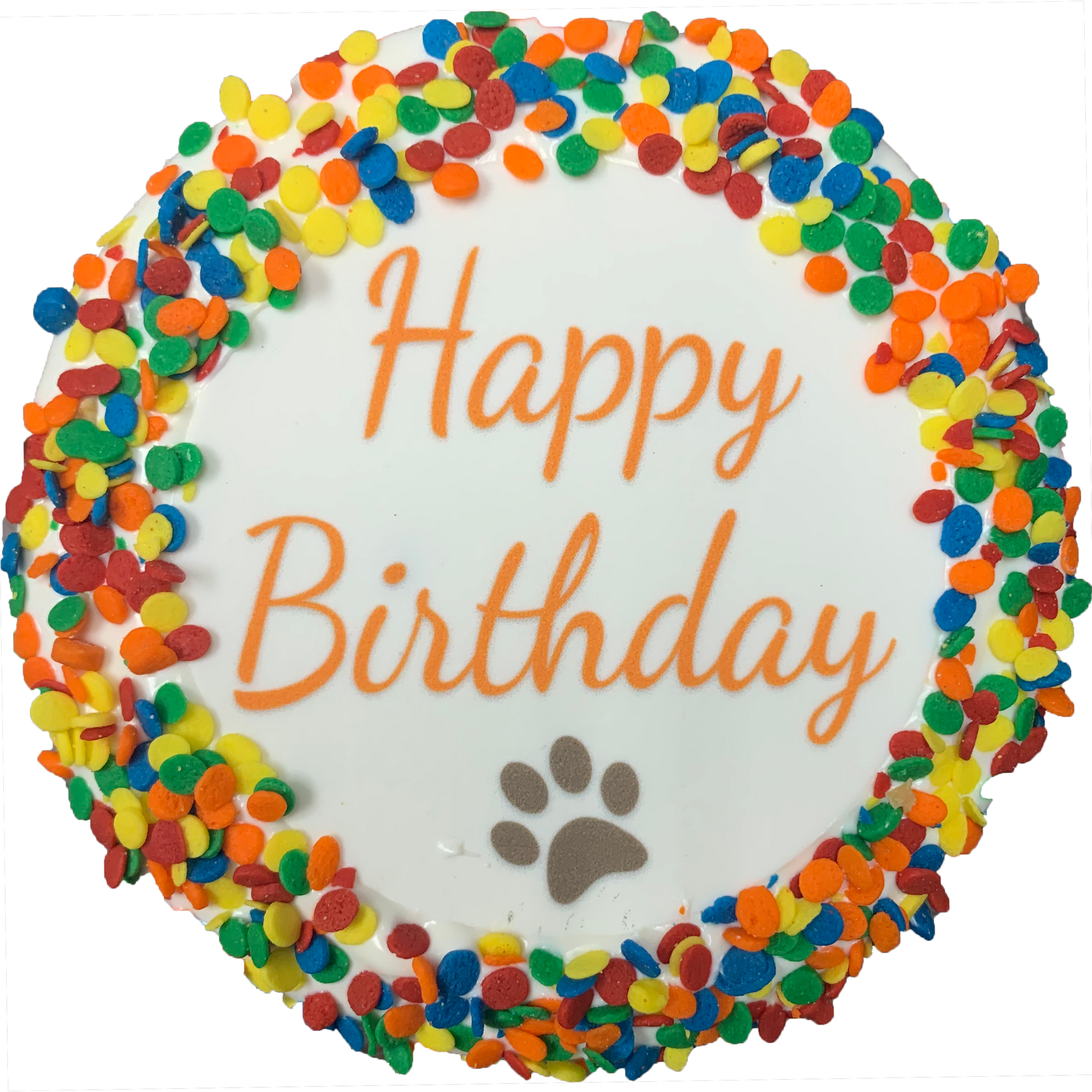 🎉🍰 Donut Shop – Happy Birthday Cake Dog Treat