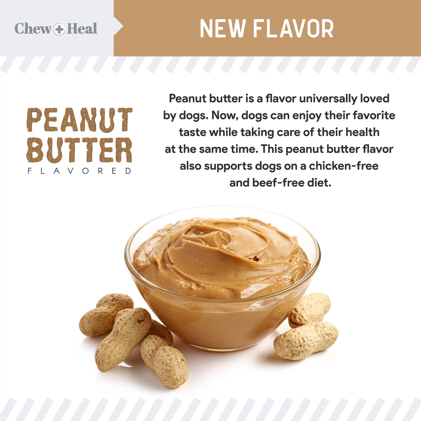 Anxiety + Stress Dog Peanut Butter Flavor