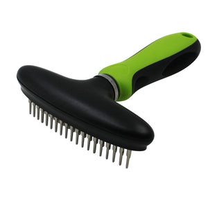 Pet Life ® Flex Series Dual-Row Grooming Rake Pet Comb