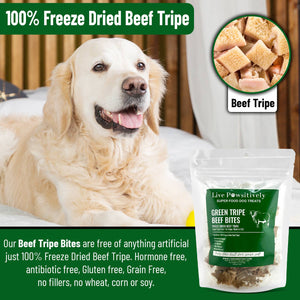 Green Tripe Beef Bites (Freeze Dried Superfood for pets)