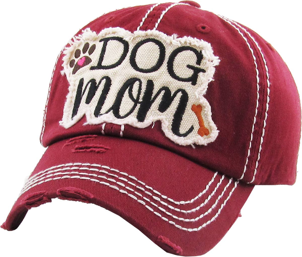 🐕💕🧢DOG MOM WASHED VINTAGE BALLCAP